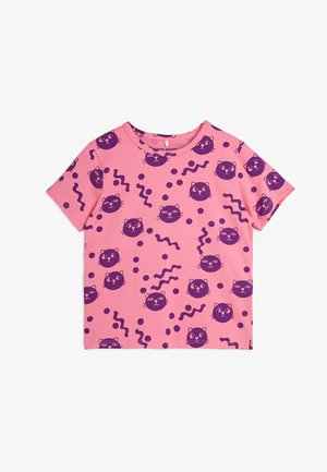 SQUIGGLY CATS TEE 男女通用 - 印花 T 恤 - 粉色